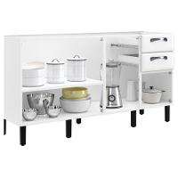 Balcão Itatiaia Aço Sem Tampo Branco New Premium - 2