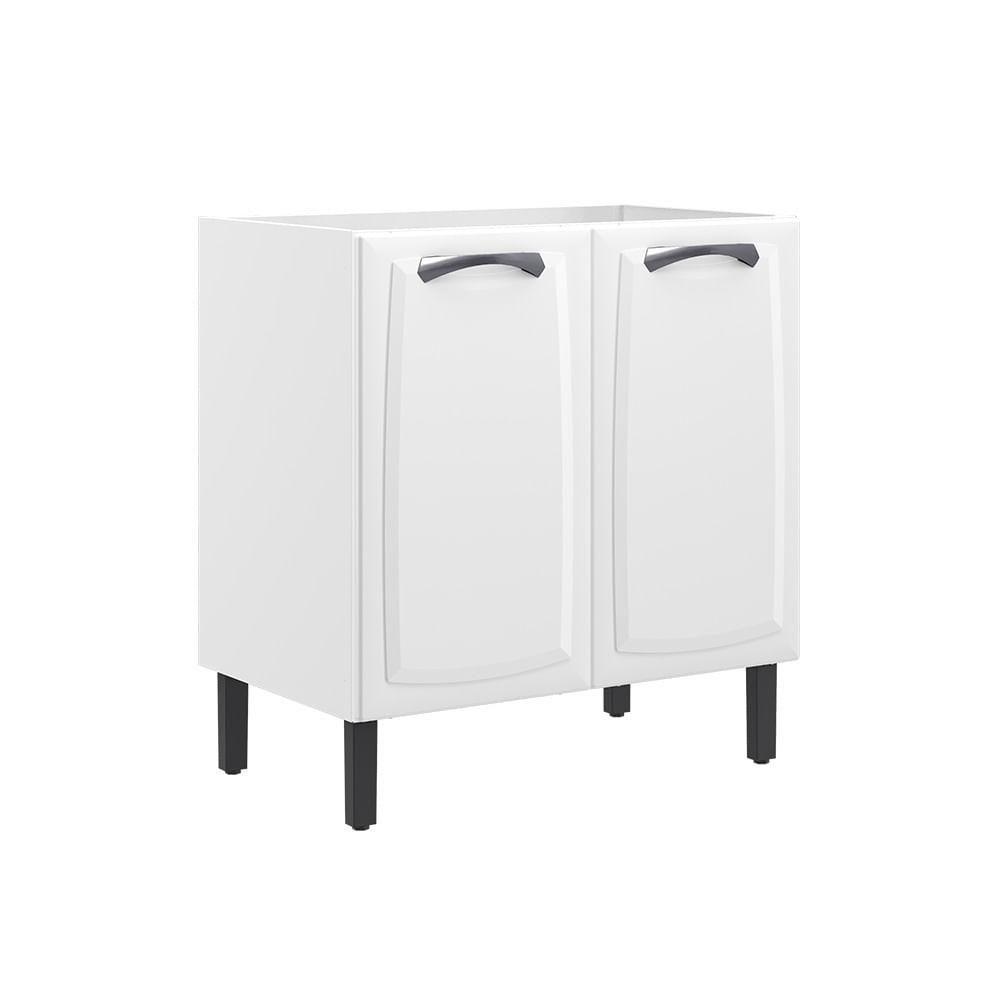 Balcão De Cozinha Itatiaia Em Aço 2 Portas Branco Sem Tampo New Premium - 1
