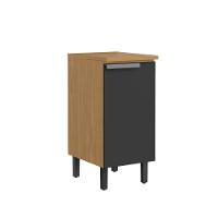 Balcão De Cozinha Itaiaia 1 Porta Grafite New Porto - 1