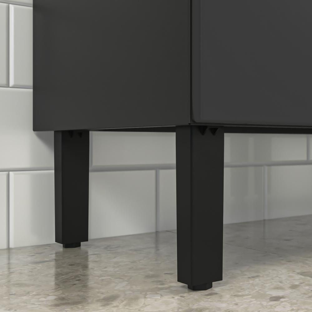 Balcão De Cozinha 70cm Em Aço Grafite-off White Itatiaia Midi Pop Art I3 - 5