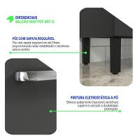 Balcão De Cozinha 70cm Em Aço Grafite-off White Itatiaia Midi Pop Art I3 - 7