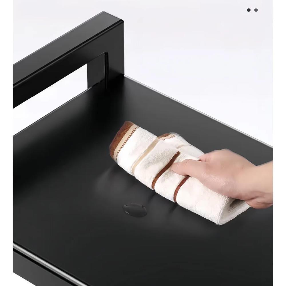 Organizador Multiuso Inox Carrinho Suporte Microondas Forno Galao Agua Fruteira Chao 4 Prateleiras - 7