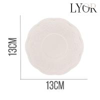 Jogo 10 XícarasDe Café Com Pires Em Porcelana New Bone Butterfly Borboleta E Flores 100ml Lyor - 6