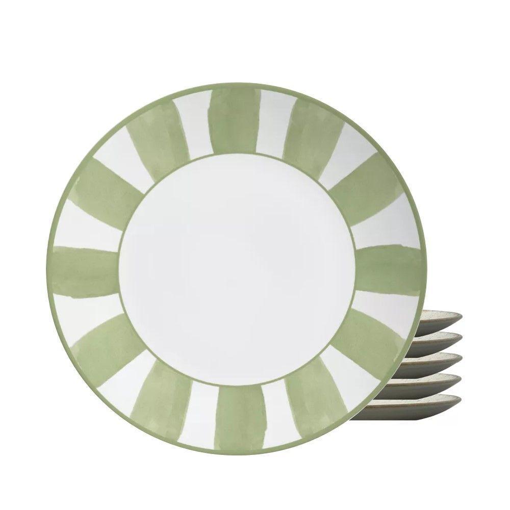 Jogo 6 Pratos Raso Coup Nature By Aurora 29cm Cerâmica Alleanza - 1