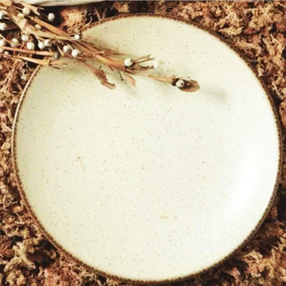 Jogo 2 Pratos Fundo Coup Vanilla Plus Cerâmica 25cm Alleanza - 4