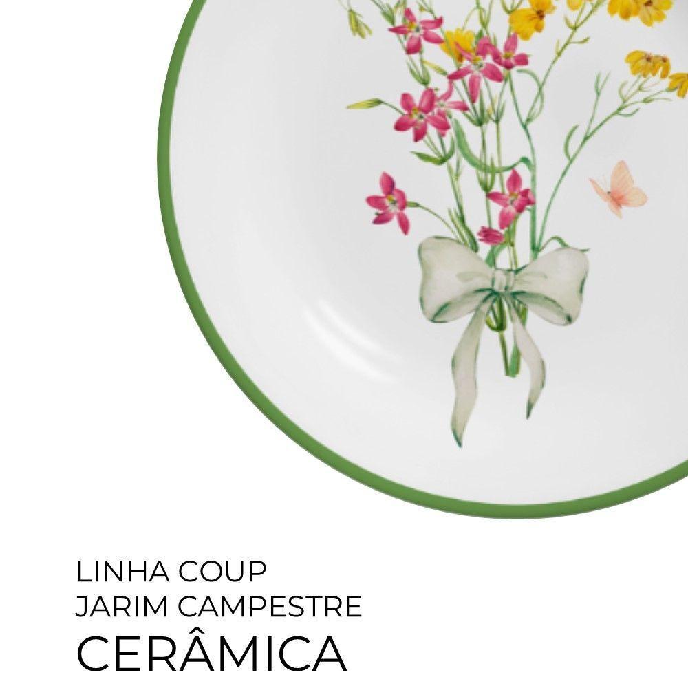 Prato Sobremesa Coup Jardim Campestre 21cm Cerâmica Alleanza - 2