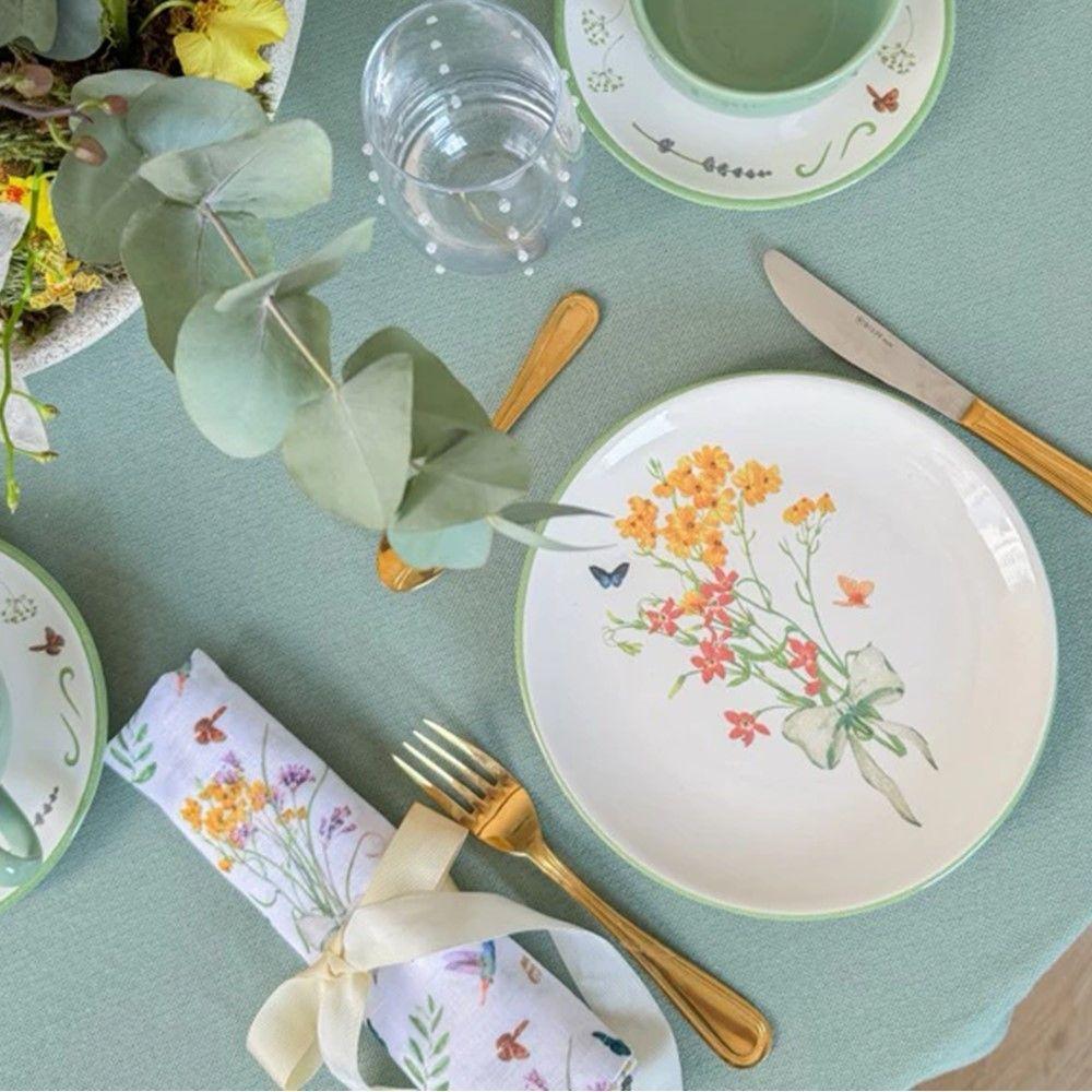 Prato Sobremesa Coup Jardim Campestre 21cm Cerâmica Alleanza - 5