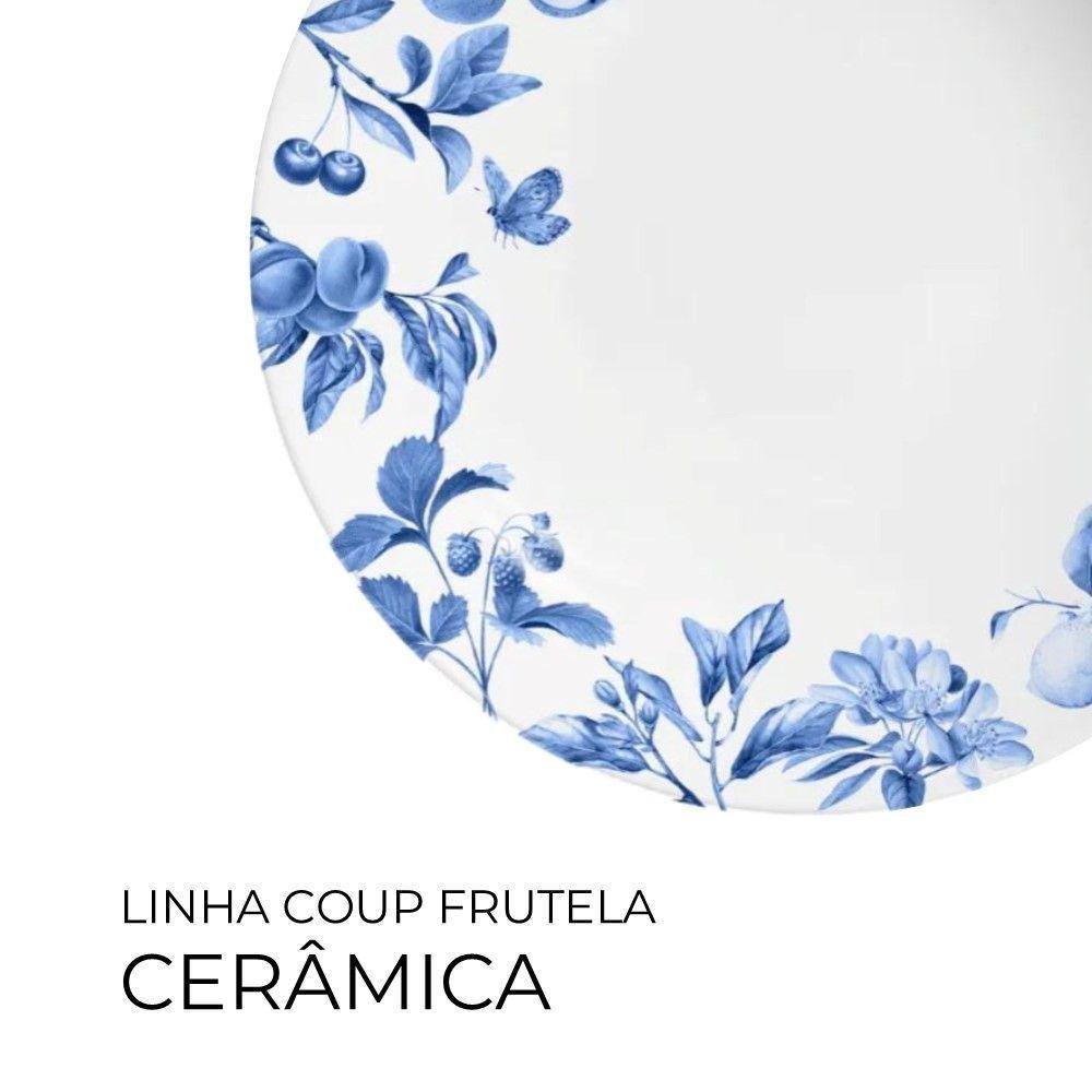 Prato Raso Coup Frutela 29cm Azul Cerâmica Alleanza. - 2