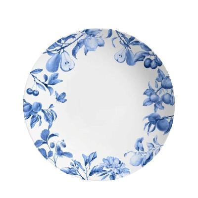 Prato Raso Coup Frutela 29cm Azul Cerâmica Alleanza.