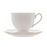 Jogo 12 XícarasDe Café Com Pires Em Porcelana New Bone Butterfly Borboleta E Flores 100ml Lyor - 2