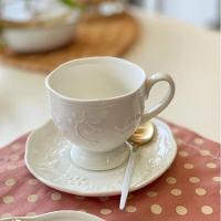 Jogo 12 XícarasDe Café Com Pires Em Porcelana New Bone Butterfly Borboleta E Flores 100ml Lyor - 8