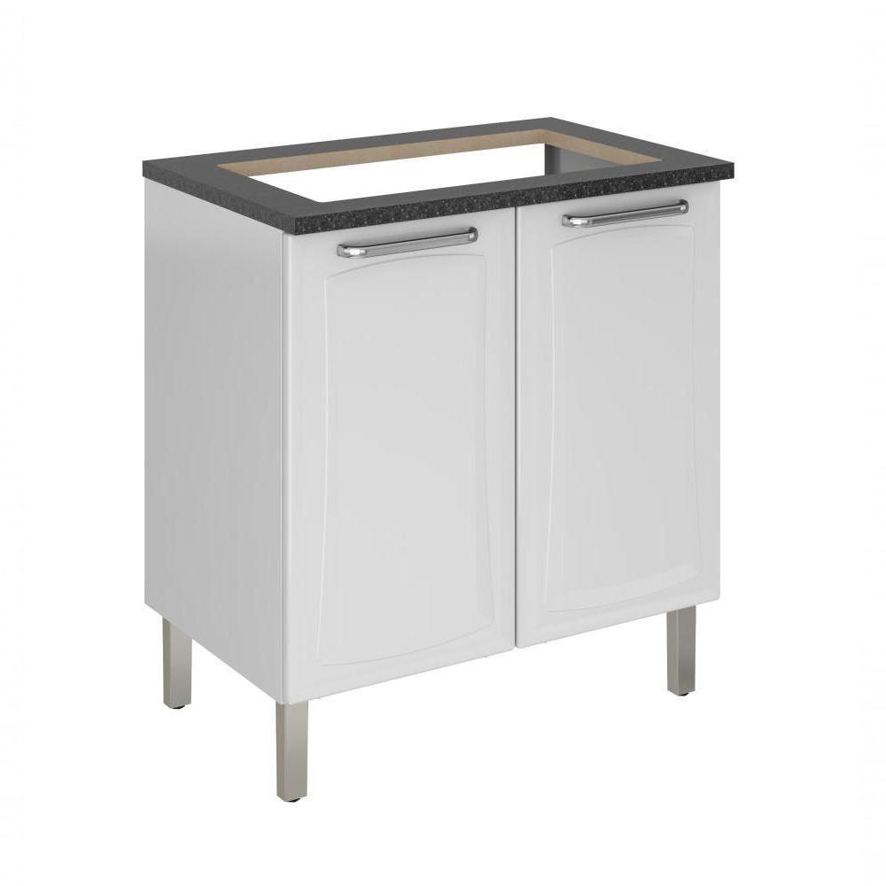 Balcão Cozinhas Itatiaia Tarsila Para Cooktop 5 Bocas - 2 Portas - Branco - 2