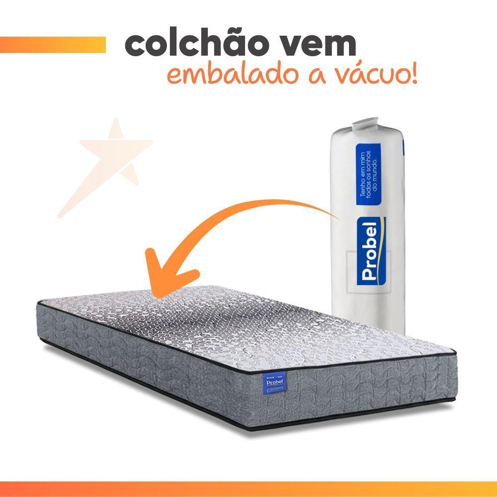 Colchão Solteiro Probel Molas Ensacadas 88x188x26 Day Springs A Vácuo Branco/cinza - 2