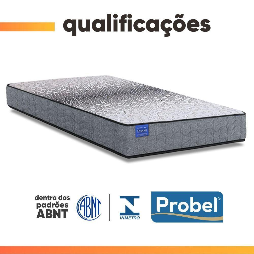 Colchão Solteiro Probel Molas Ensacadas 88x188x26 Day Springs A Vácuo Branco/cinza - 8