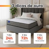 Colchão Casal Probel Molas Ensacadas 138x188x26 Day Springs A Vácuo Branco/cinza - 2