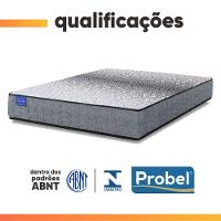 Colchão Casal Probel Molas Ensacadas 138x188x26 Day Springs A Vácuo Branco/cinza
