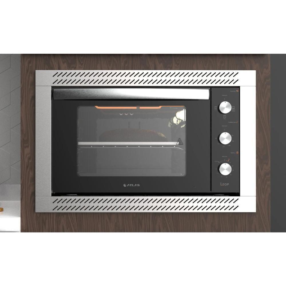 Forno De Embutir Elétrico Preto 44L Com Grill E Timer Atlas U Top 127V - 2