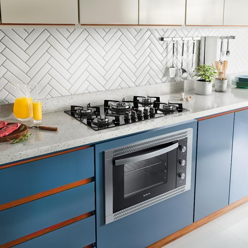 Forno De Embutir Elétrico Preto 44L Com Grill E Timer Atlas U Top 127V - 5