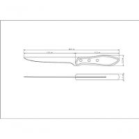 Faca Para Desossar Tramontina Cabo Polywood Castanho 6" - 3