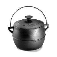 Caldeirão Bojudo Tampa E Alça Ferro Panela Mineira 18cm 4l - 1