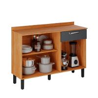 Balcão De Cozinha Itatiaia Madeira 3 Portas 1 Gaveta Vegas - 2