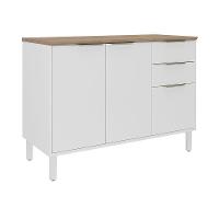 Balcão Itatiaia Branco Renova Com 3 Portas E 2 Gavetas - 1