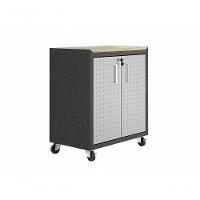 Balcão Multiuso Sem Tampo Titanium Itatiaia 2 Portas - Preto E Cinza - 1