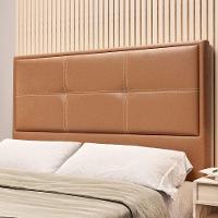 Cabeceira Casal Estofada Dobuê Monte Carlo Caramelo - 1