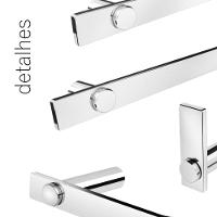 Kit Acessório De Banheiro Alto Brilho 3 Peças Grego Metal 2010pm - 3