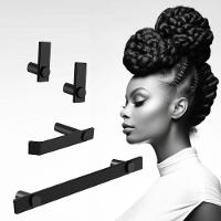 Kit Acessórios Banheiro Preto Fosco 4 Peças Grego Metal 2050pm - 2