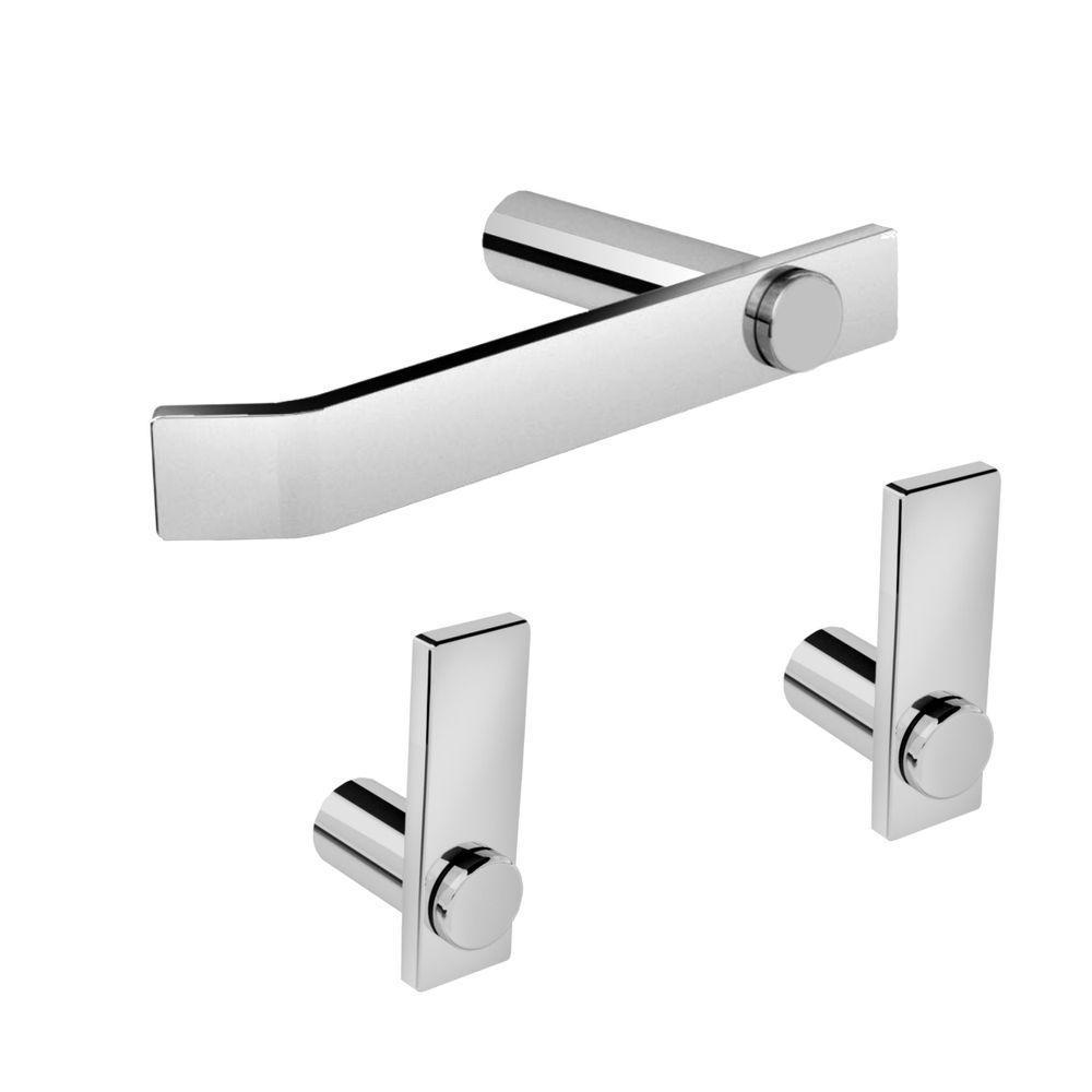 Kit Acessórios Para Banheiro Escovado 3 Peças Grego Metal 2020pm - 1