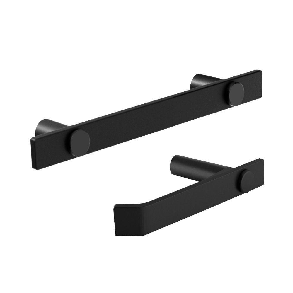 Kit Acessório De Banheiro Preto Fosco 3 Peças Grego Metal 2010pm - 1