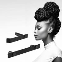 Kit Acessório De Banheiro Preto Fosco 3 Peças Grego Metal 2010pm - 2