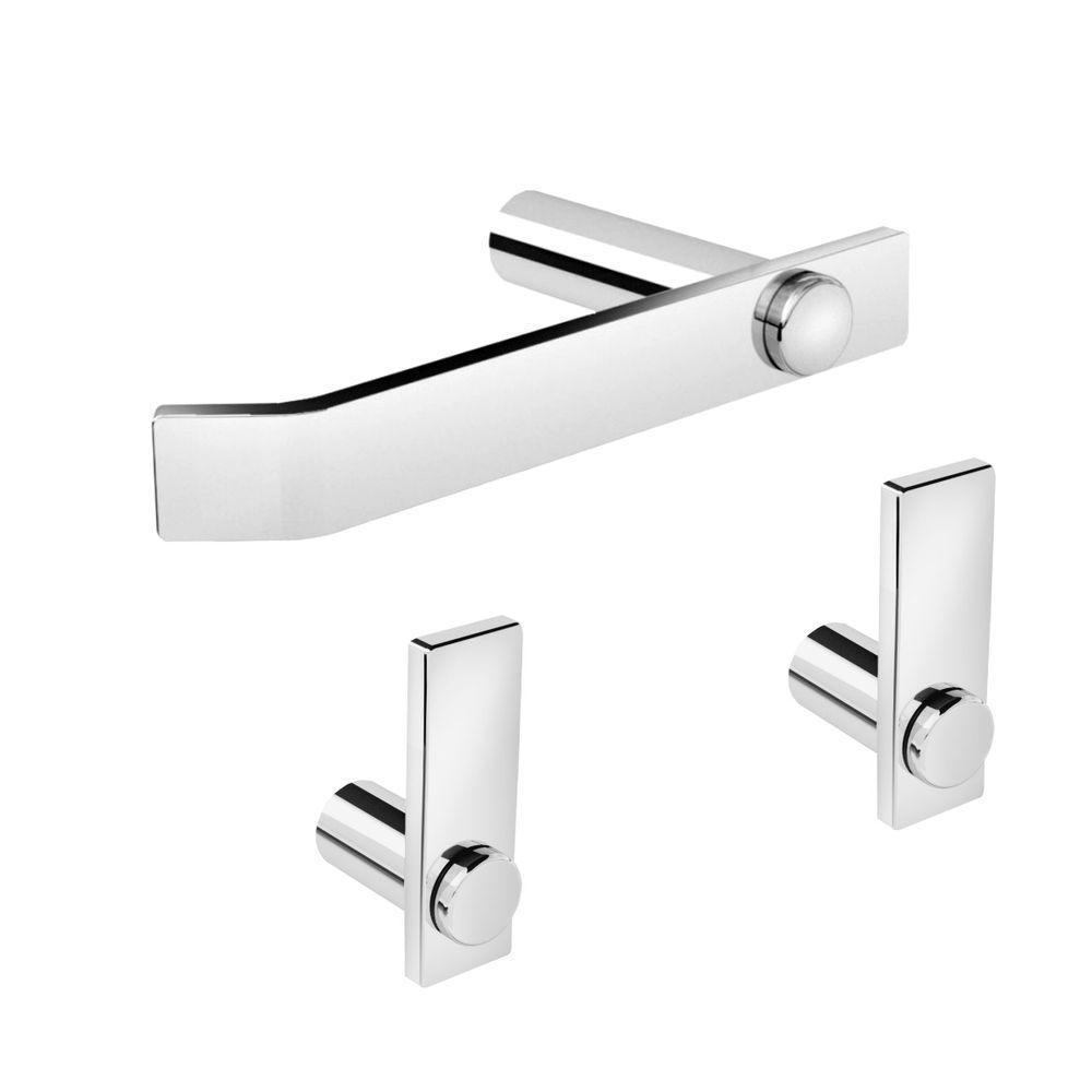 Kit Acessórios Para Banheiro Alto Brilho 3 Peças Grego Metal 2020pm - 1