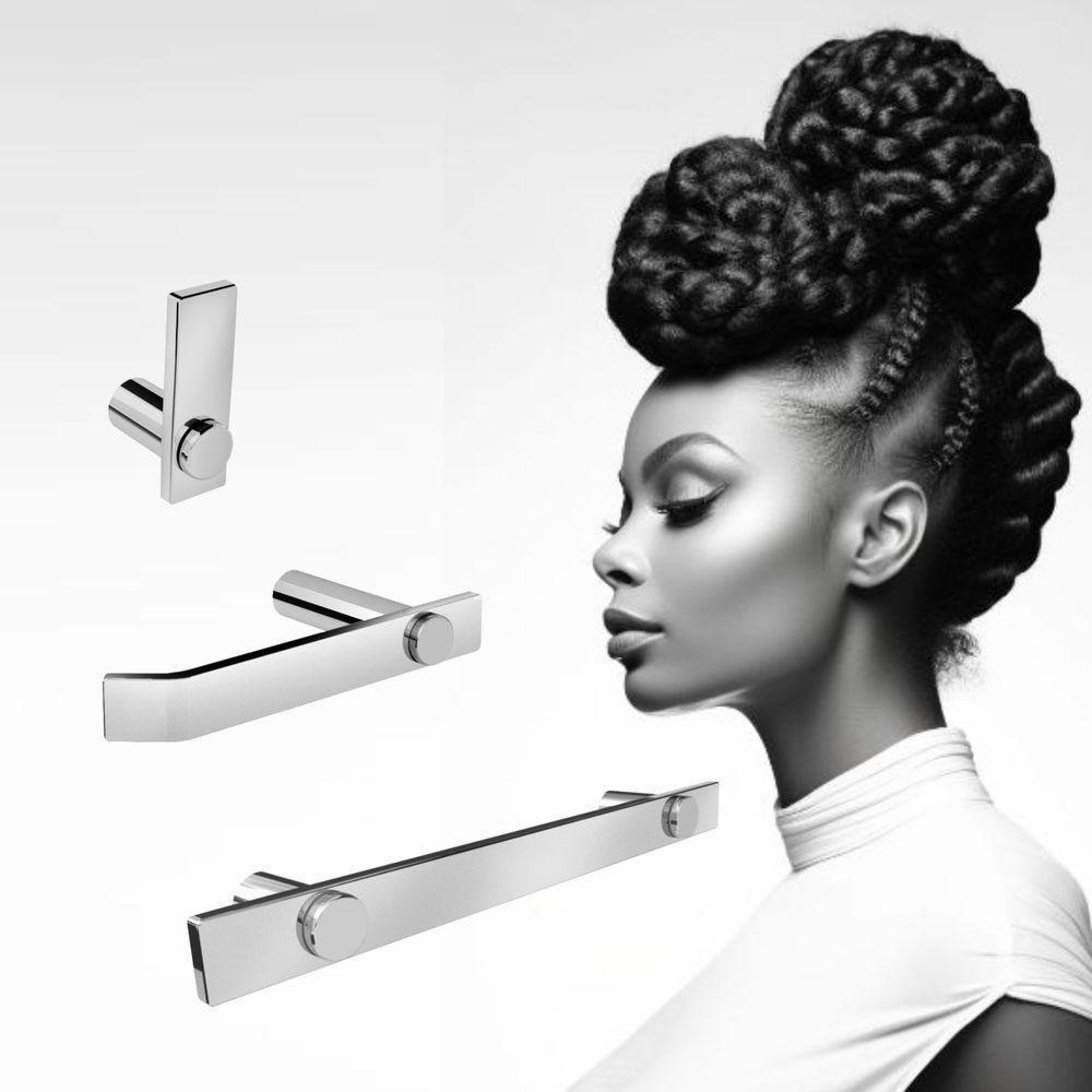 Kit De Acessórios Para Banheiro Escovado 3 Peças 2030pm - 2