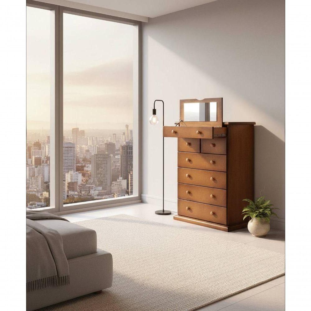 Cômoda Gramado Porta Jóias 1,20 X 50 X 80 - Madeira Maciça - Móveis De Gramado - Castanho - 2