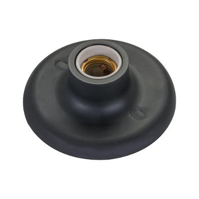 Plafonier Soquete De Porcelana E27 Demi 6162 Preto