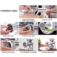 Moedor De Carne Em Aluminio Grande Maquina De Moer Tamanho 12 Hamburguer Alimentos Biscoito E Embutidos Profissional - 6