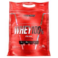 Proteína Concentrada Integralmedica Whey 100% Pure 900g Chocolate - 1