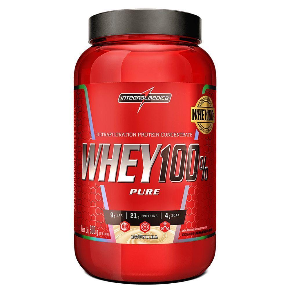 Whey 100% Pure 900g Integralmedica Baunilha - 1