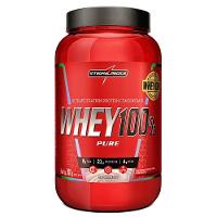 Whey 100% Pure 900g Integralmedica Morango - 1