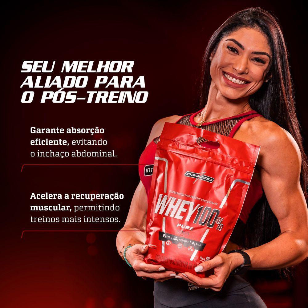 Proteína Concentrada Integralmedica Whey 100% Pure 900g Cookies And Cream - 5