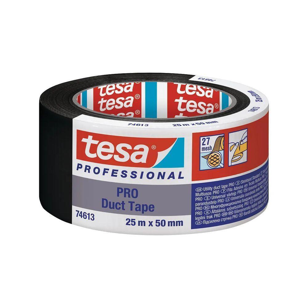 Fita De Reforço Multi Duct Tape Preta 50mmx25m Tesa 74613 - 1