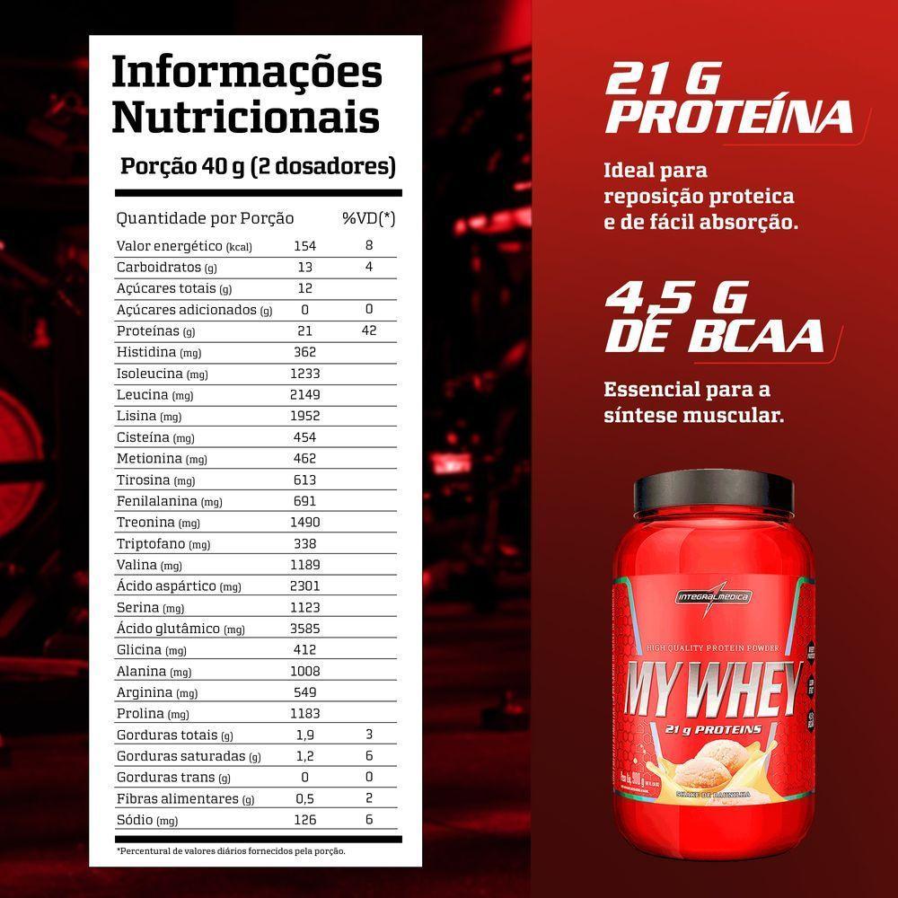 Whey Protein Integralmedica My Whey 900g Pote Baunilha - 3