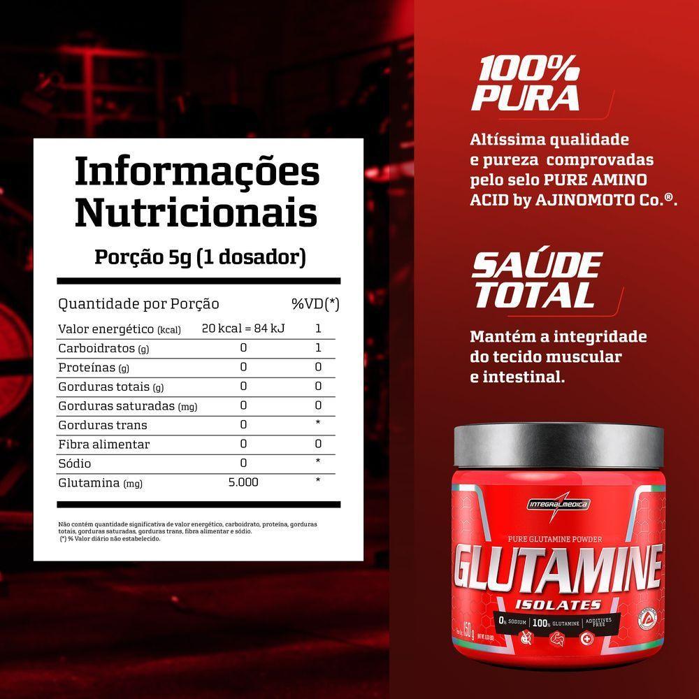 Glutamina Natural Integralmedica Glutamine 150g Neutro - 6