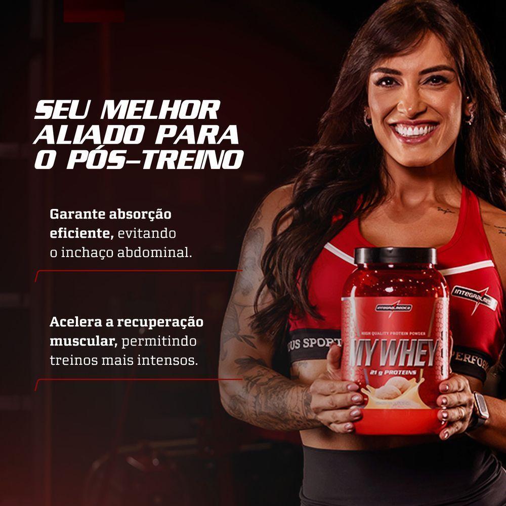 Whey Protein Integralmedica My Whey 900g Pote Morango - 5
