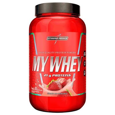 Whey Protein Integralmedica My Whey 900g Pote Morango