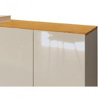 Buffet Aparador Ares 3 Portas Off White Com Nature - Moveisaqui