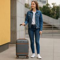 Mala De Viagem De Bordo P- 10kg Em Abs Com Rodinhas 360º Removíveis E Leve - Padrão Anac - Qualis Grafite Mb001 - 3