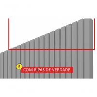 Painel Para Tv 2.3 Ripado Com Led Nobre Cinza - Gelius Móveis - 6